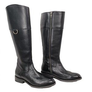 Frye Jayden D Ring Tall Riding Boots Black